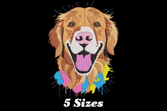 Download Colorful Golden Retriever - Color Collection