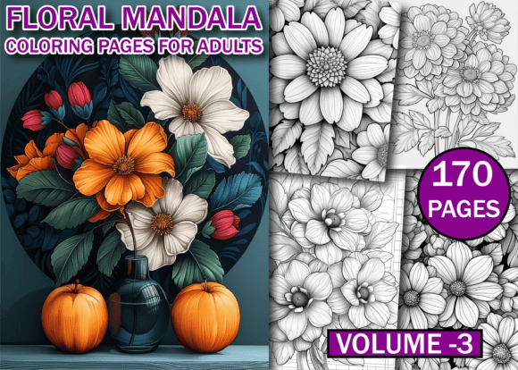 Download Floral Mandala Coloring Book V-2 - Book Collection