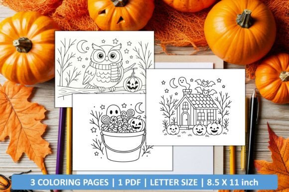 Download Cute Happy Halloween Coloring Pages - Color Collection
