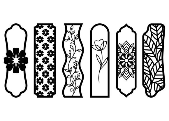 Download Minimal Floral Bookmark EPS Bundle - Book Collection