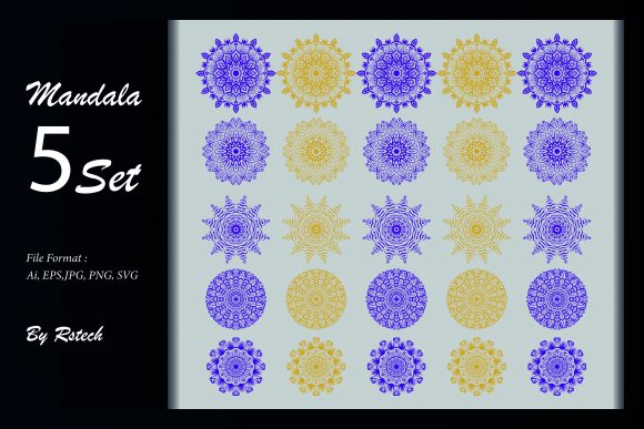 Download Mandala Ornamental Background Set - Ornamental Collection