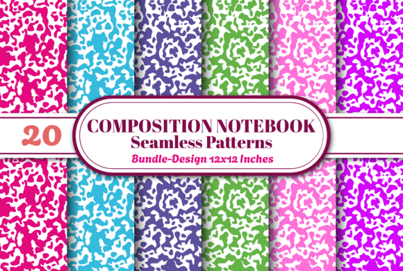 Download Composition Notebook Seamless Pattern 20 - Book Collection