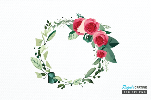 Download Watercolor Flower Round Clipart Png - Color Collection