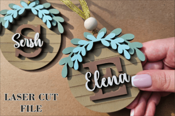 Download Christmas Round Ornament Laser Cut - Ornament Collection