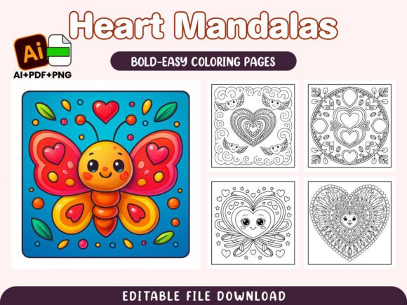 Download Heart Mandalas Intricate Coloring Pages - Color Collection