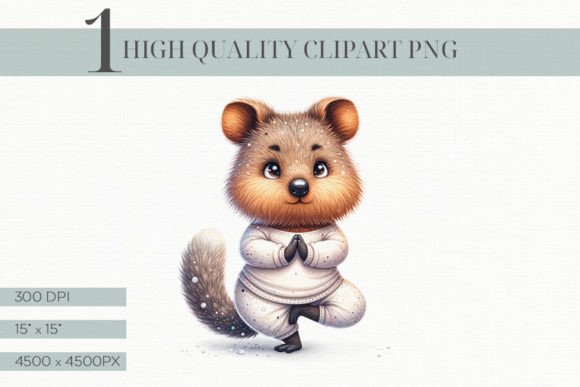 Download Cute Quokka Yoga Clipart, Printable Kids - Premium Resources