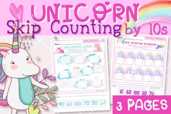 Download Unicorn Math Activity Book Pages, Kids - Book Collection