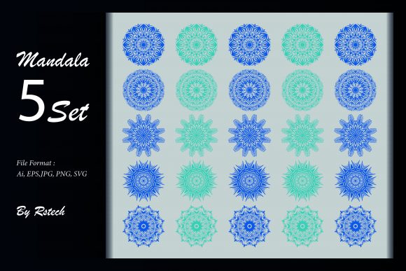 Download Mandala Ornamental Background Set - Ornamental Collection