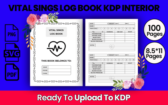 Download VITAL SINGS LOG BOOK  KDP INTERIOR - Book Collection