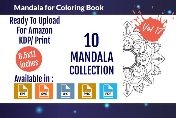 Download Mandalas for Coloring Book Vol - 17 - Book Collection