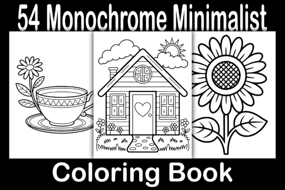 Download Monochrome Minimalist Coloring Book - Book Collection