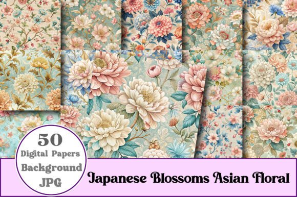 Download Japanese Blossoms Asian Floral Patterns - Blossom Collection