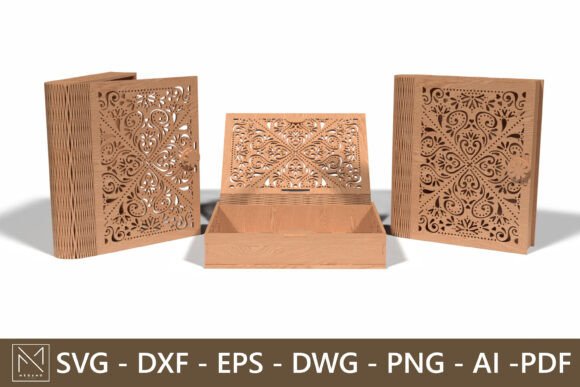 Download Ornamental Pattern Laser Cut Wooden Box - Ornamental Collection