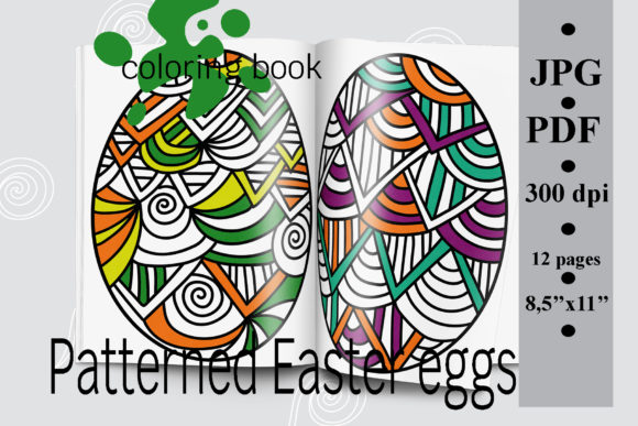 Download Patterned Easter Eggs Coloring Book PDF - Book Collection