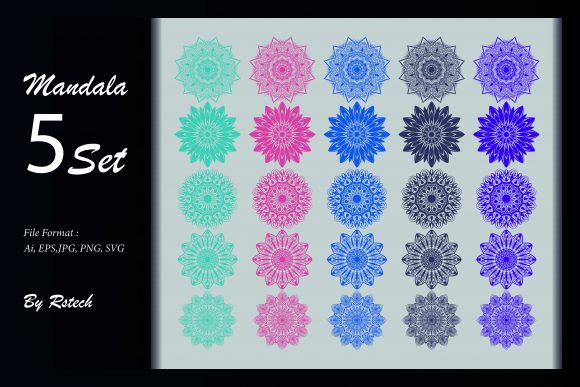 Download Mandala Ornamental Background Set - Ornamental Collection