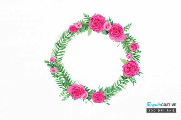 Download Watercolor Flower Round Clipart Png - Color Collection