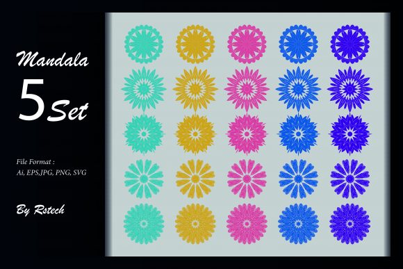 Download Mandala Ornamental Background Set - Ornamental Collection