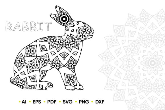 Download Mandala Rabbit for KDP Coloring Book - Book Collection