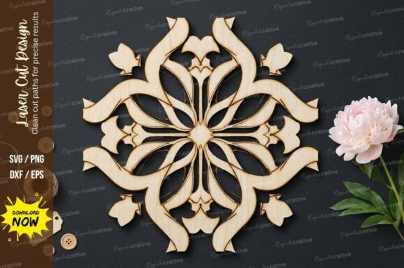 Download Ornamental Mandala Laser Cut SVG, Laser - Ornamental Collection