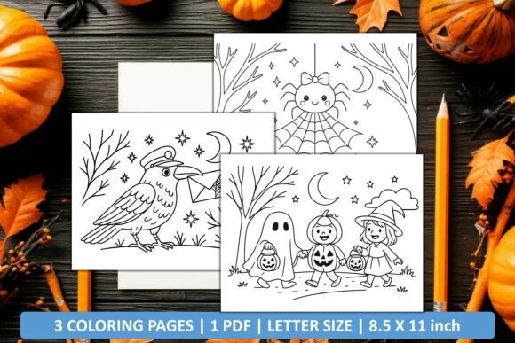 Download Cute Happy Halloween Coloring Pages - Color Collection