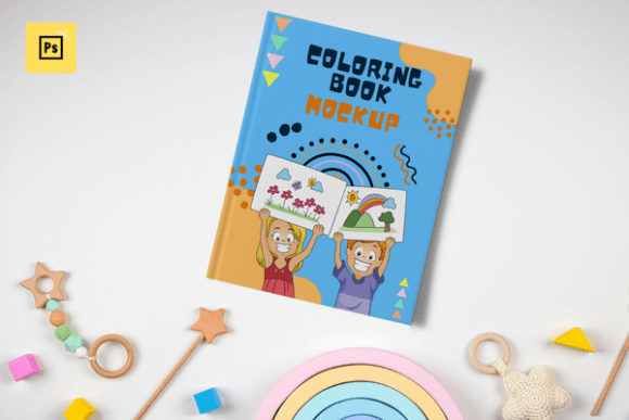 Download Coloring Book Mockup | Cover Book Mockup - Book Collection