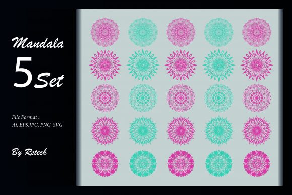 Download Mandala Ornamental Background Set - Ornamental Collection