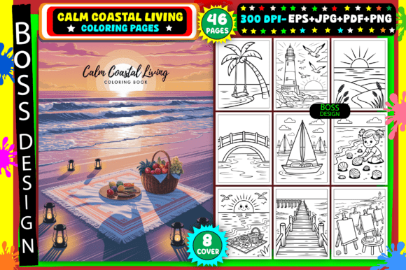 Download Calm Coastal Living Coloring Pages - Color Collection