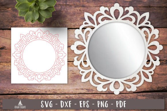 Download Ornamental Round Frame SVG Laser Cut - Ornamental Collection