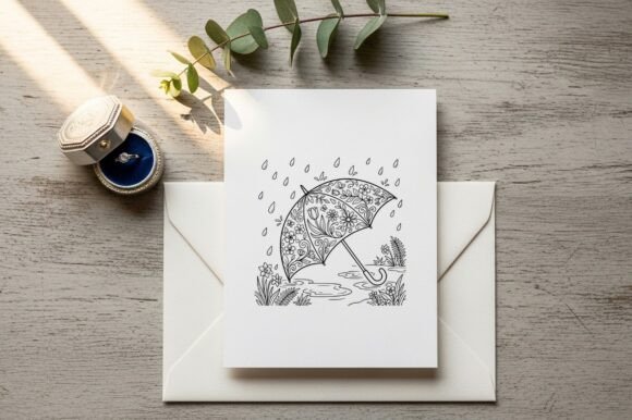 Download Floral Umbrella Coloring Page - Color Collection