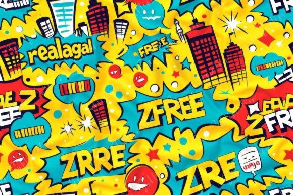 Download Pattern with Bright Colors and Speech - Color Collection