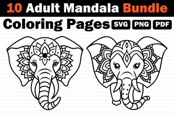 Download Adult Mandala Coloring Pages Bundle - Color Collection