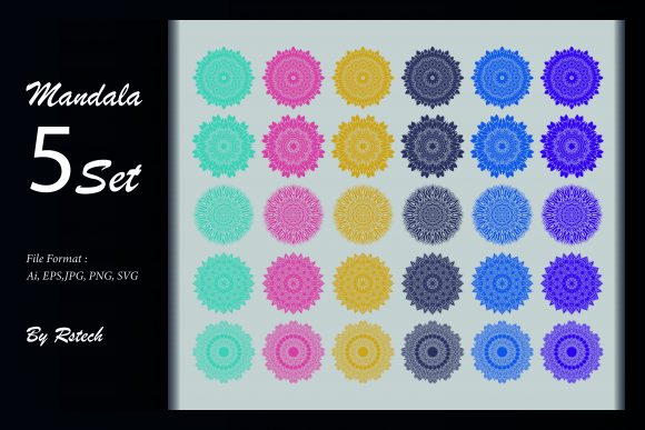Download Mandala Ornamental Background Set - Ornamental Collection