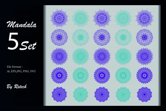 Download Mandala Ornamental Background Set - Ornamental Collection
