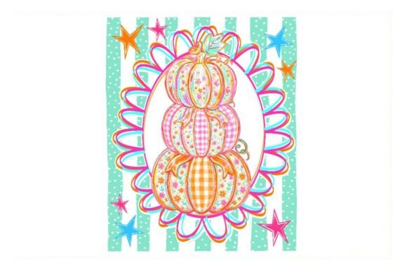 Download Colorful Stacked Pumpkin Clipart PNG - Color Collection