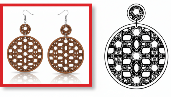 Download Ornamental Round Earring - Ornamental Collection