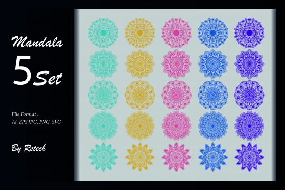 Download Mandala Ornamental Background Set - Ornamental Collection