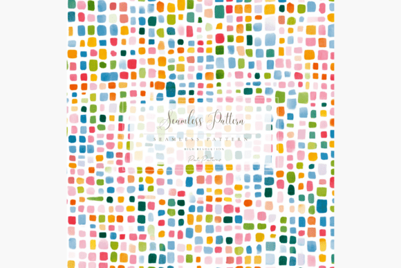 Download Colorful Mosaic Seamless Pattern PNG for Kids Crafts - Color Collection