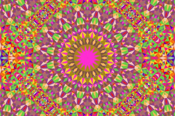 Download Abstract Triangle Mandala Background - Abstract Collection